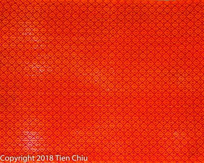 Handwoven cloth in orange and red