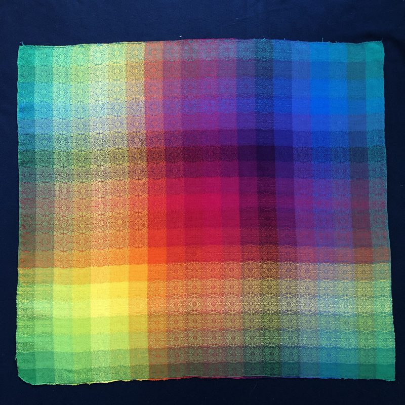 Color gamp, woven and photographed by Robert Breitzmann.