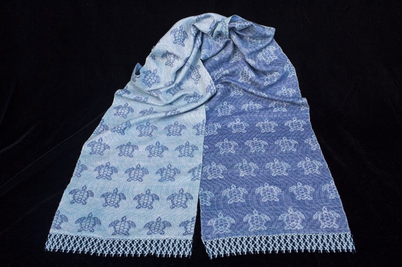 Photo of my "Under the Sea" scarf