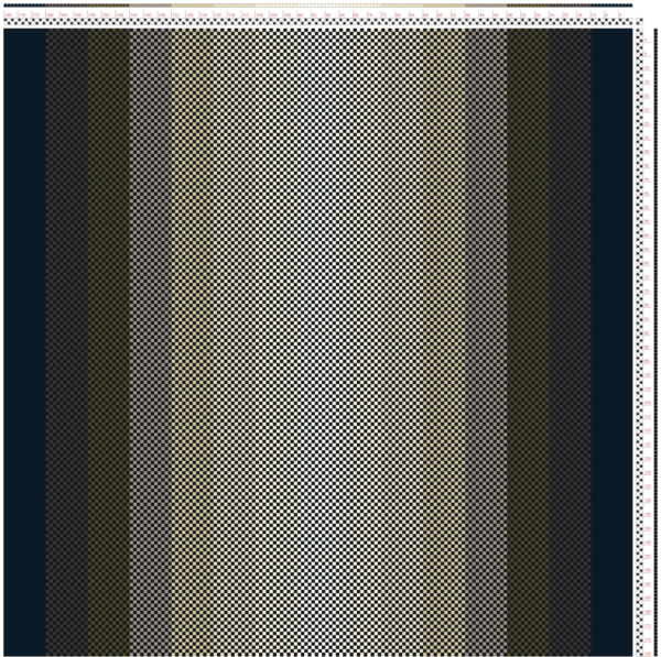 draft with symmetrical gradient from dark to light brown in center